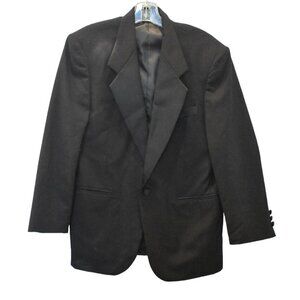 Vintage Men's Robert Kent Black Tuxedo Jacket Single Button Size 36S